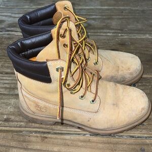 Timberland Kids Tan and Brown Boots